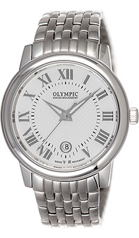 Olympic Gents Steel Classic Watch Silver Dial